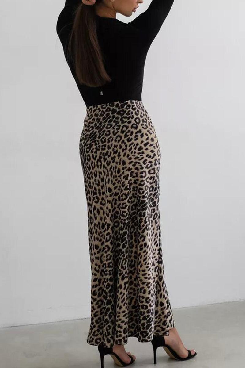 Leopard Print Skirt