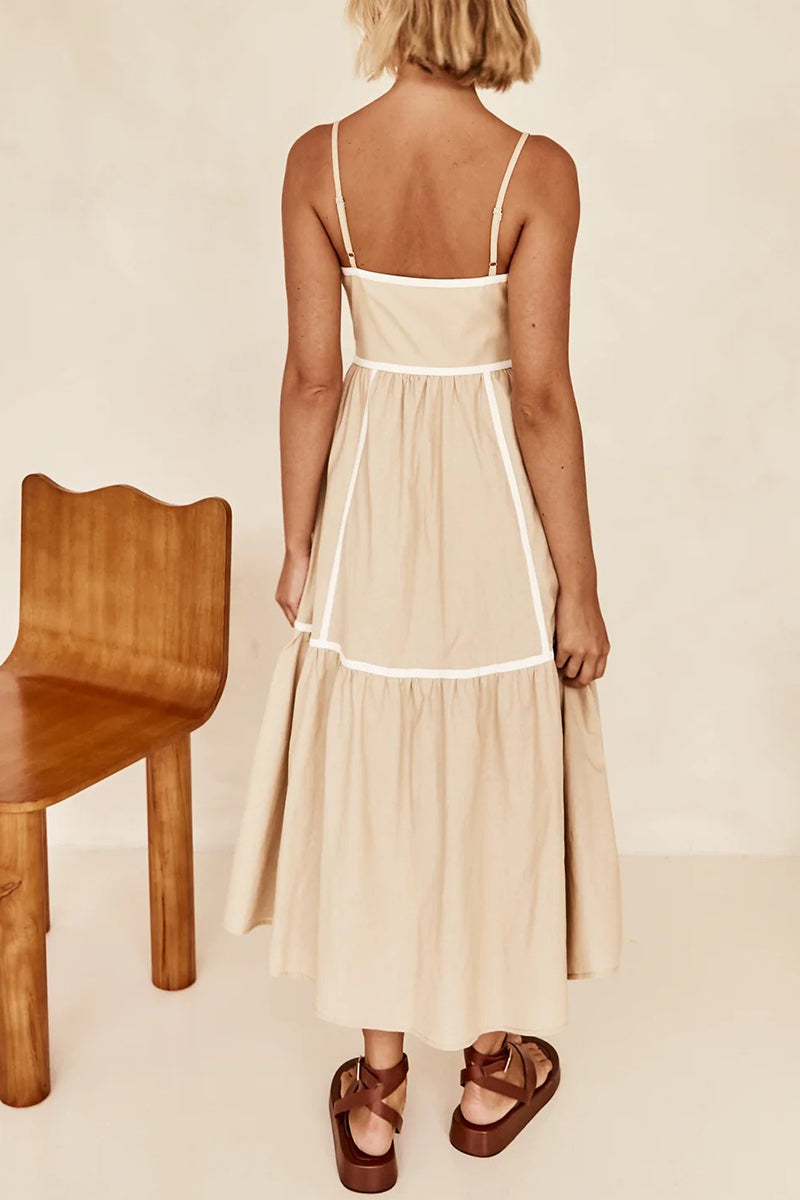 Elegant A-Line Midi Dress