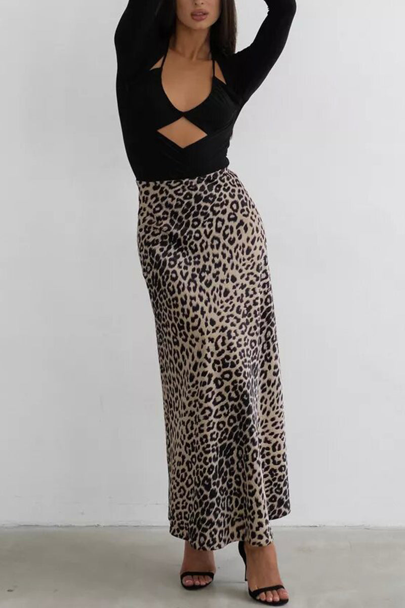 Leopard Print Skirt