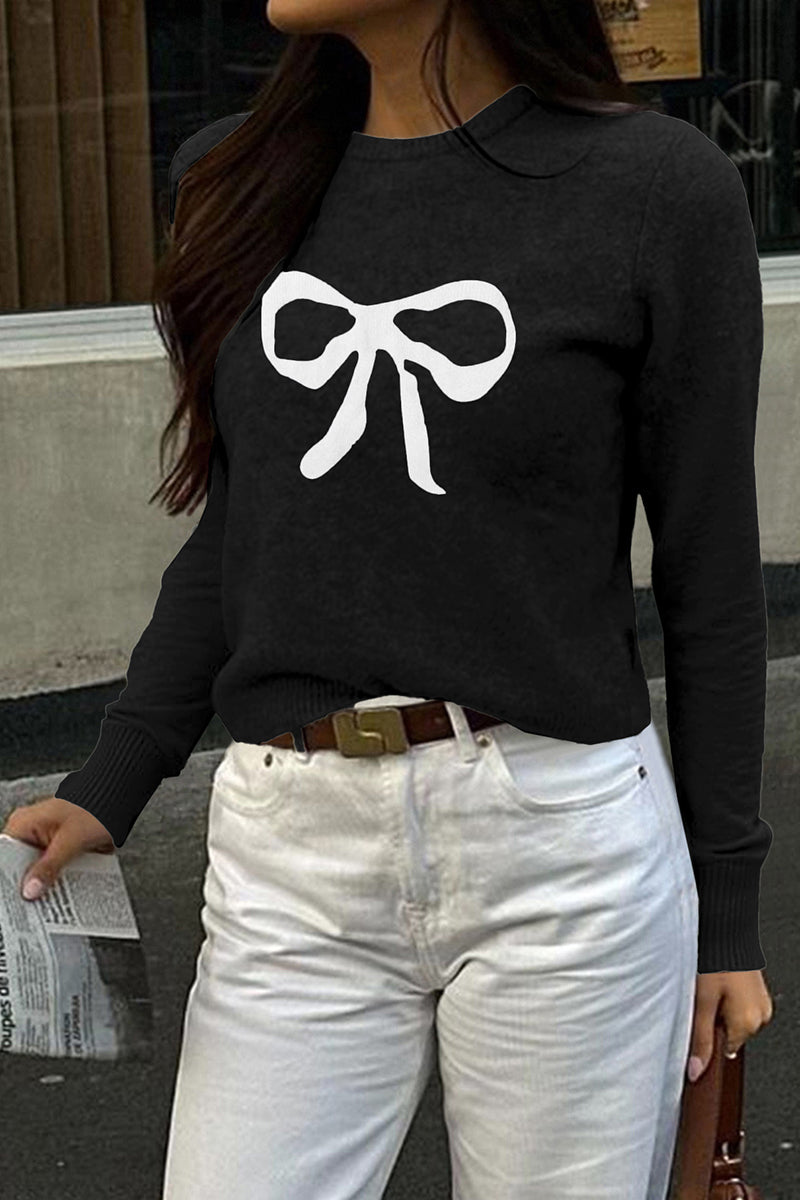 Playful Bow Detail Sweater