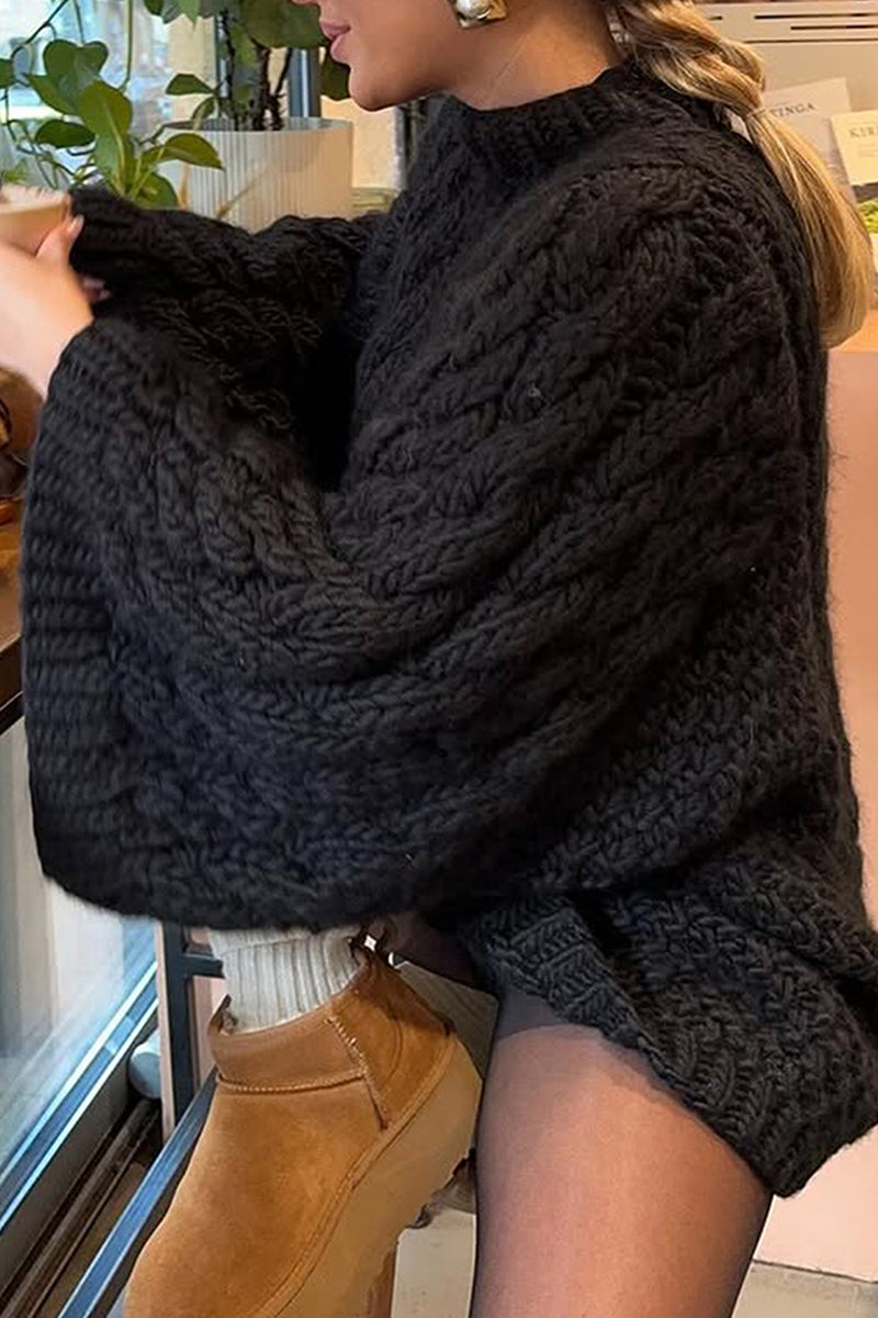 Cozy Cable Knit Oversized Sweater