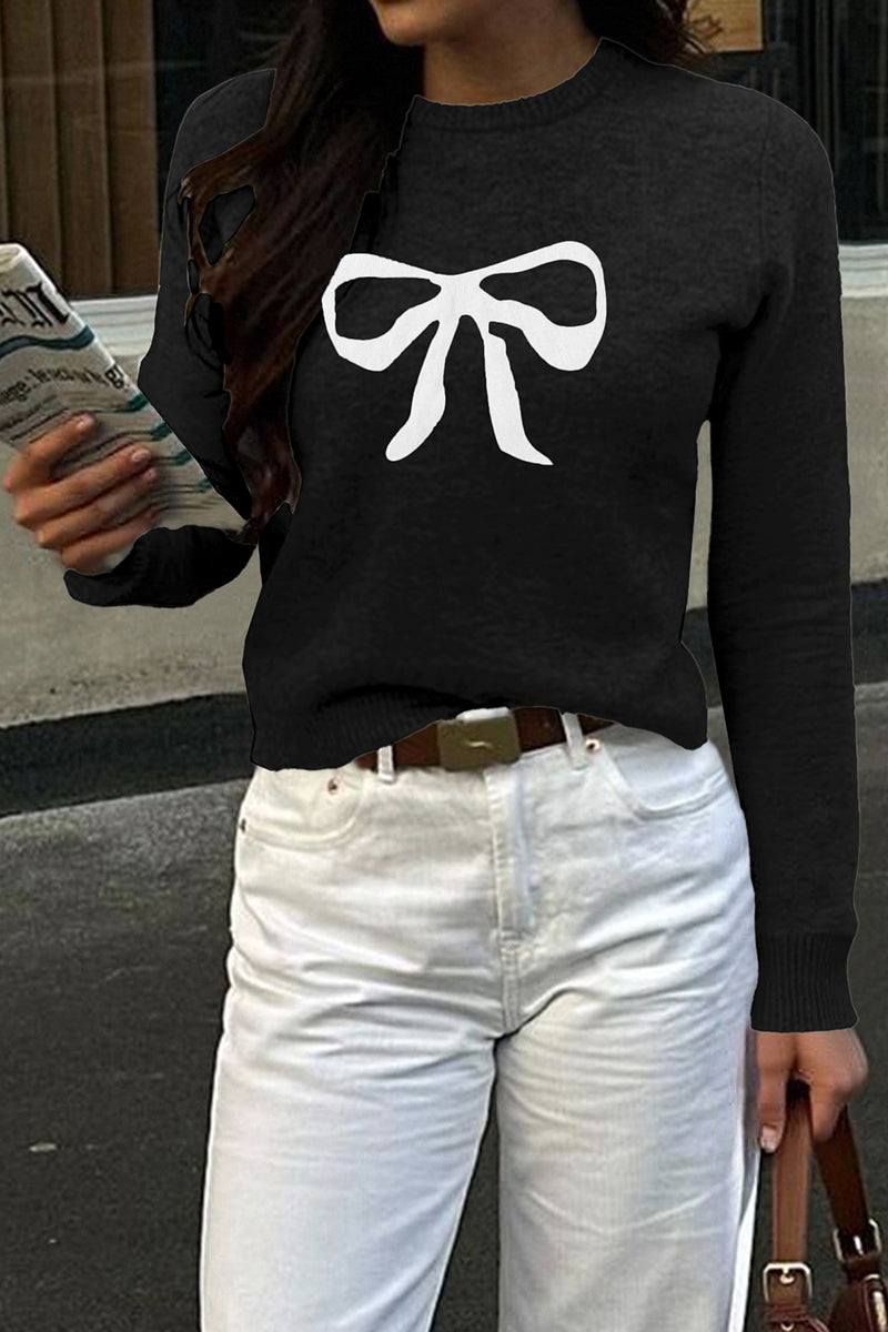 Playful Bow Detail Sweater
