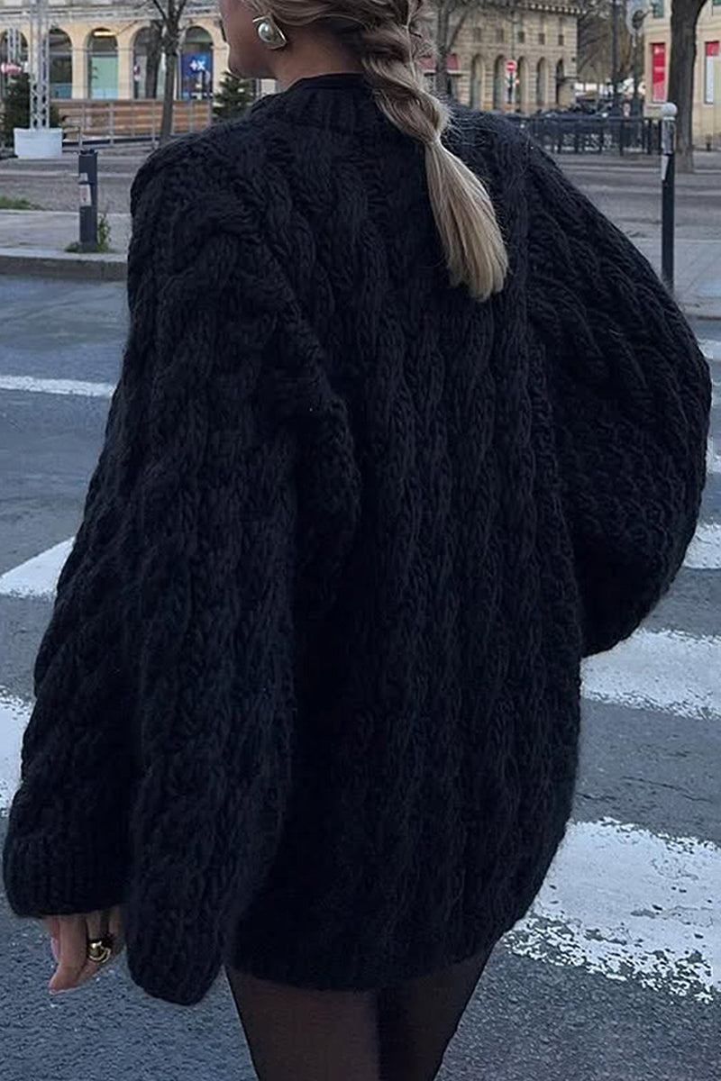 Cozy Cable Knit Oversized Sweater