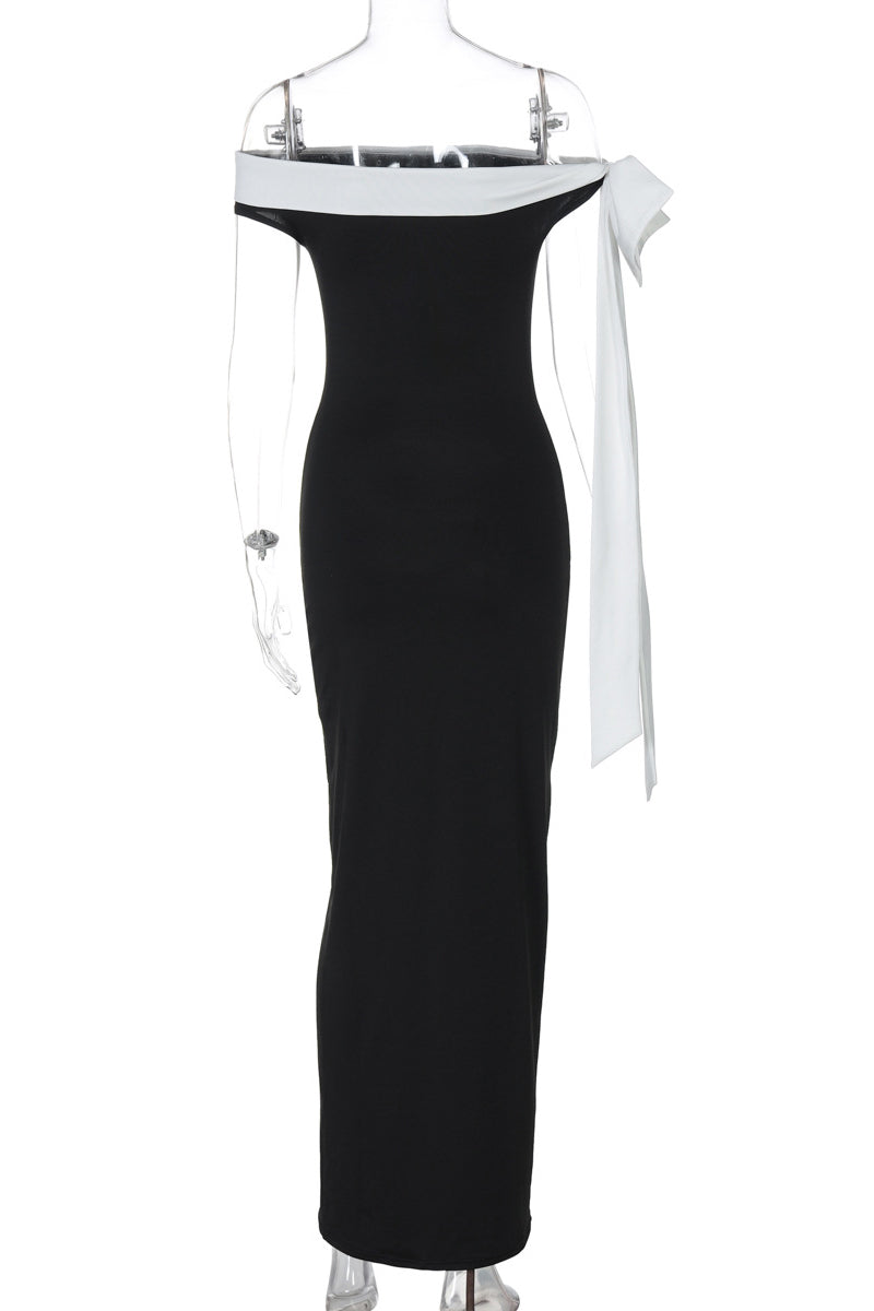 Off-Shoulder Casual Dress