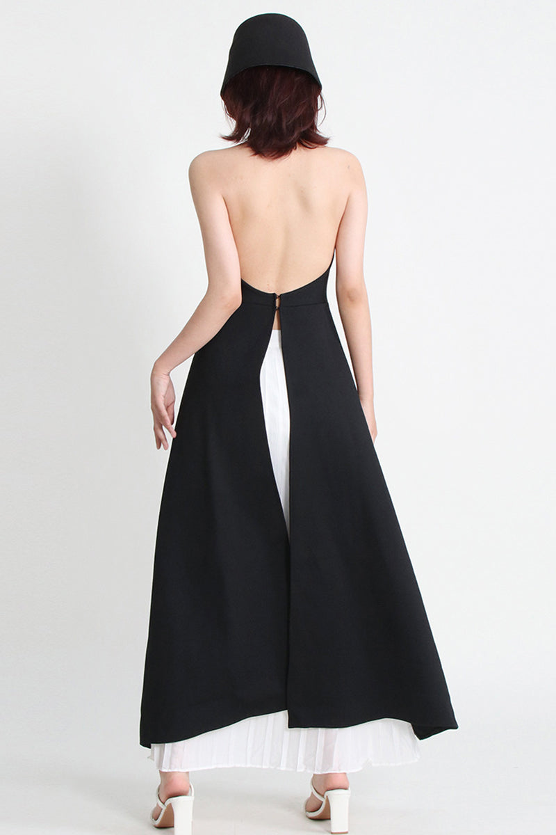 Asymmetric Halter Skirt Set