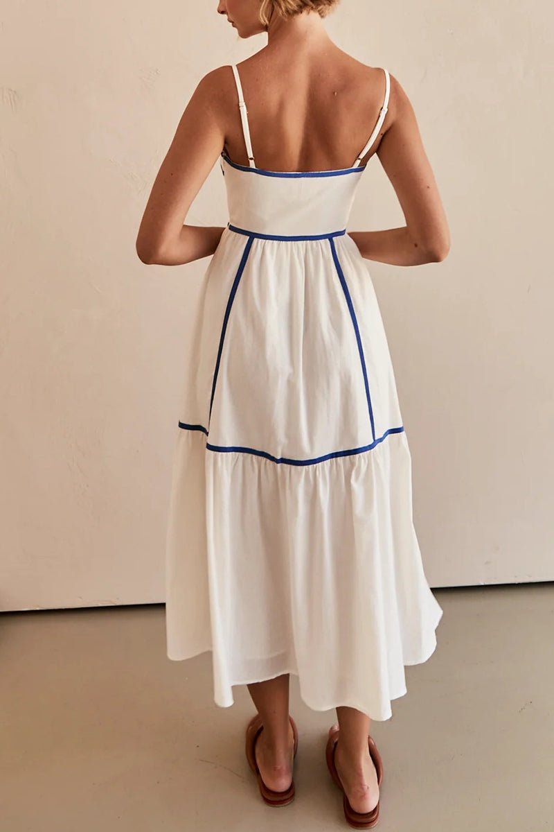 Elegant A-Line Midi Dress