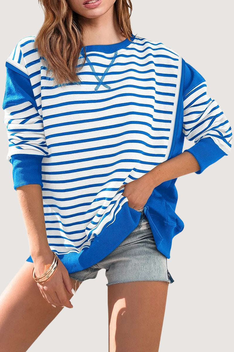 Striped Casual Long-Sleeve T-Shirt