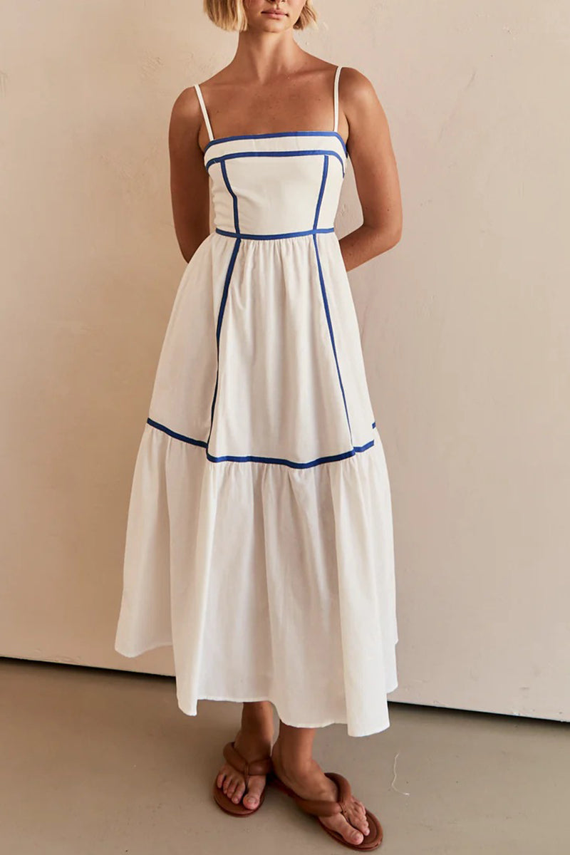 Elegant A-Line Midi Dress