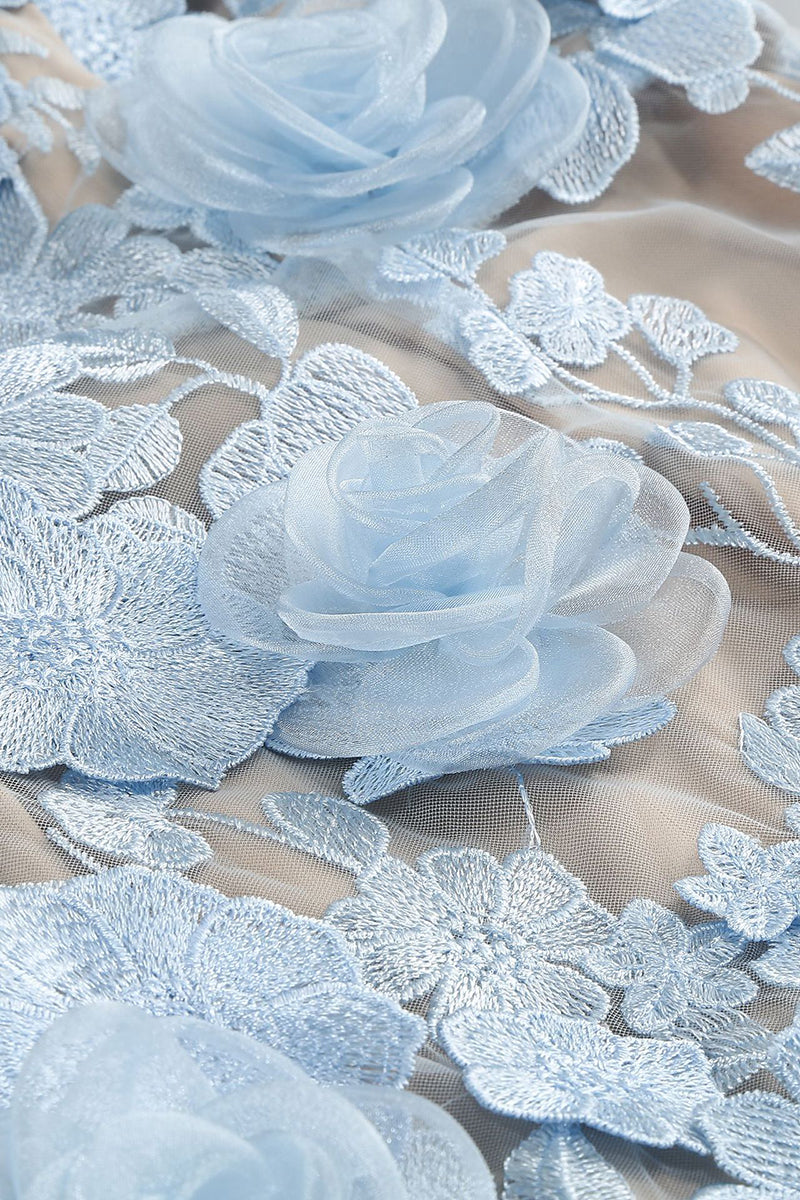 Strapless Floral Lace Mini Dress