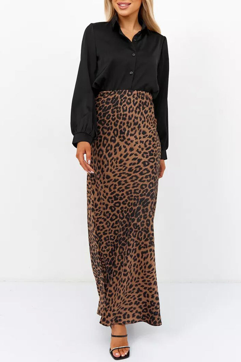Leopard Print Skirt