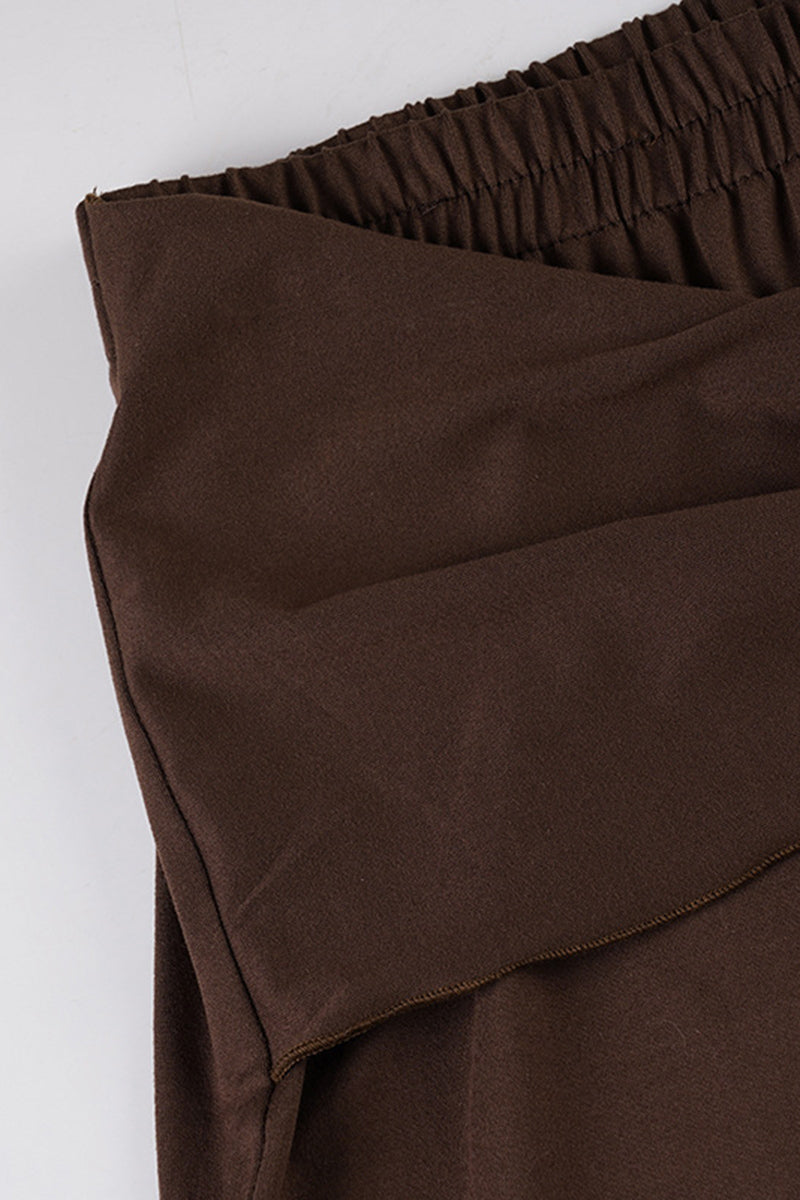 Tie Waist Relaxed Fit Casual Pants