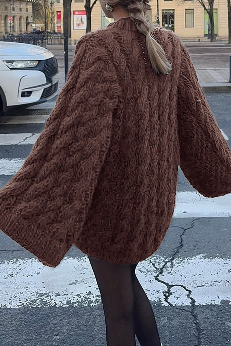 Cozy Cable Knit Oversized Sweater