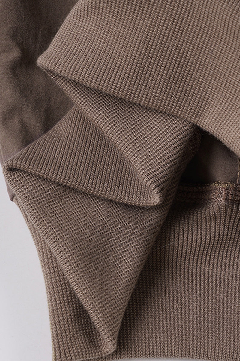 High Neck Buttoned Jacket