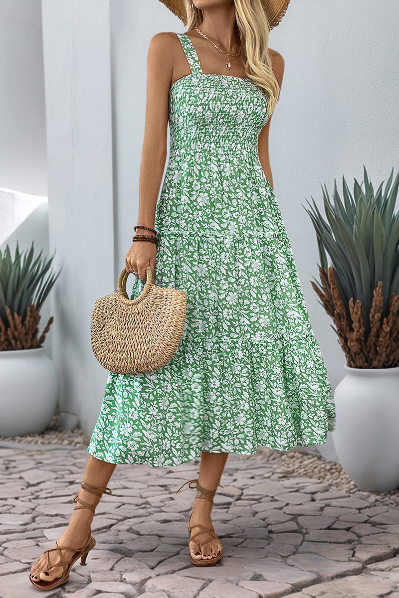 Floral Tiered Casual Dress