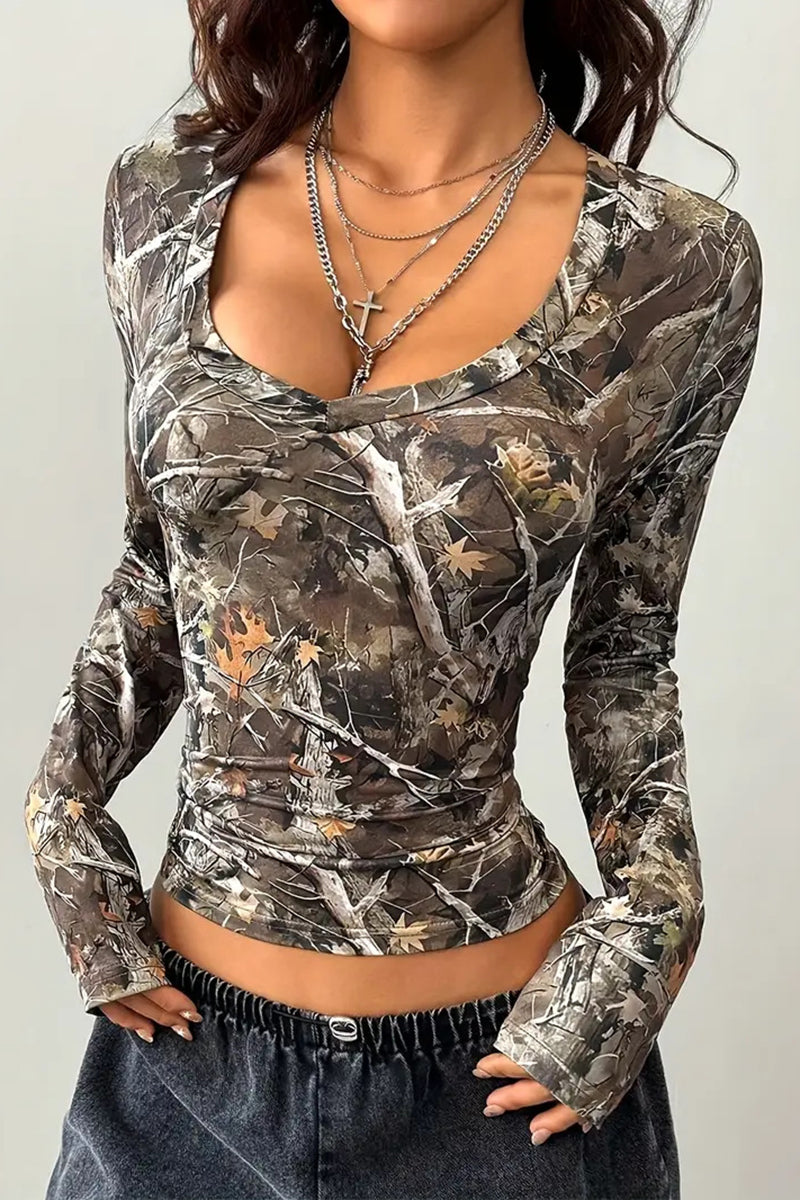 Camouflage Long-Sleeve T-Shirt