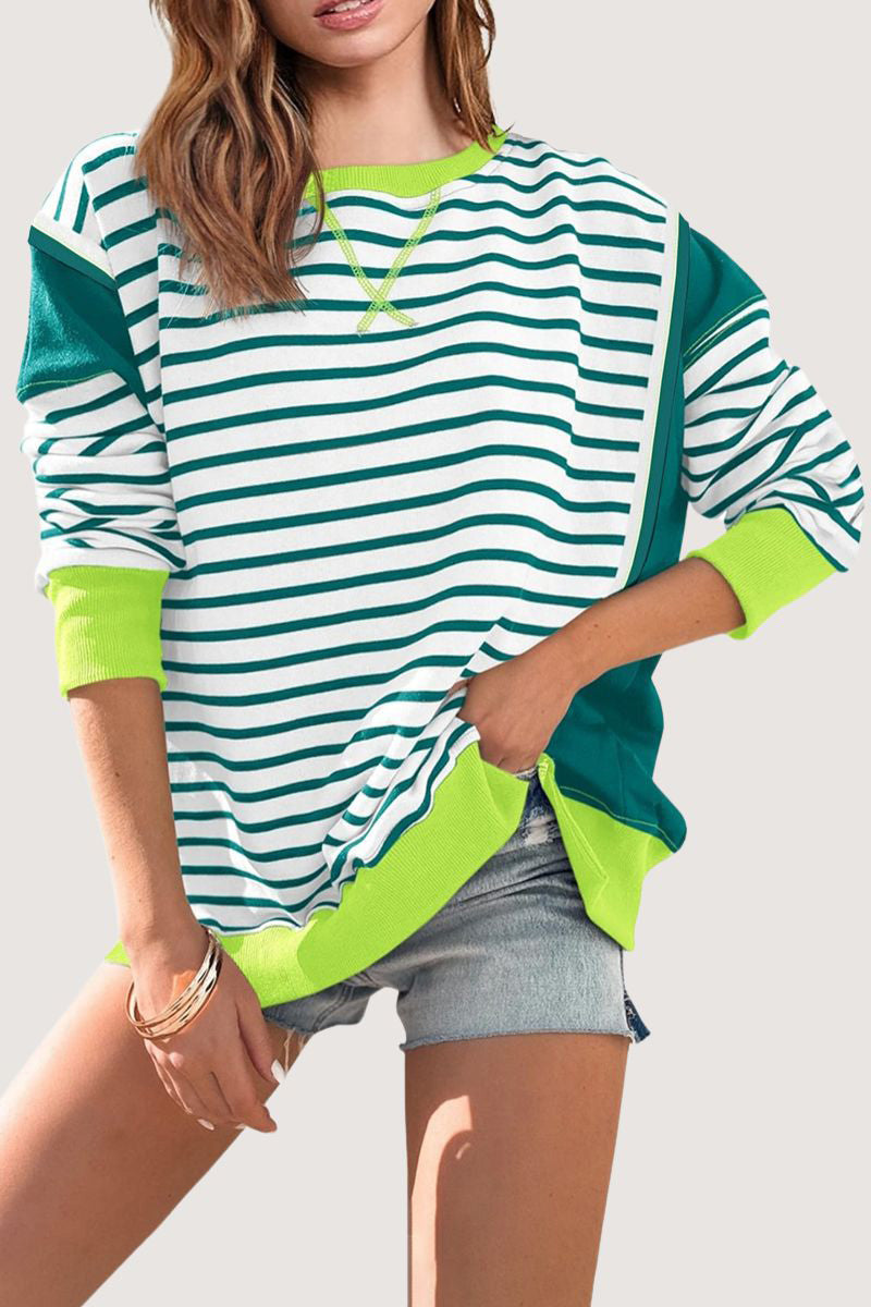 Striped Casual Long-Sleeve T-Shirt