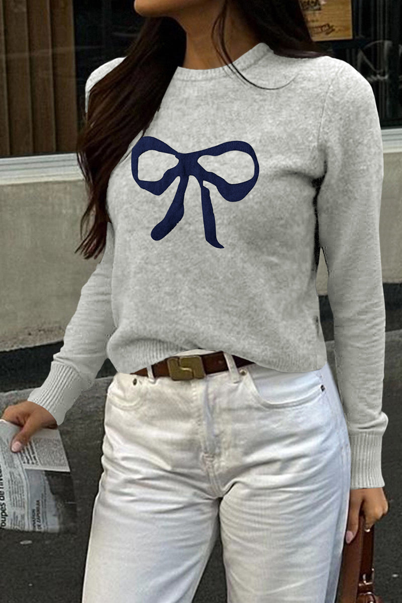 Playful Bow Detail Sweater