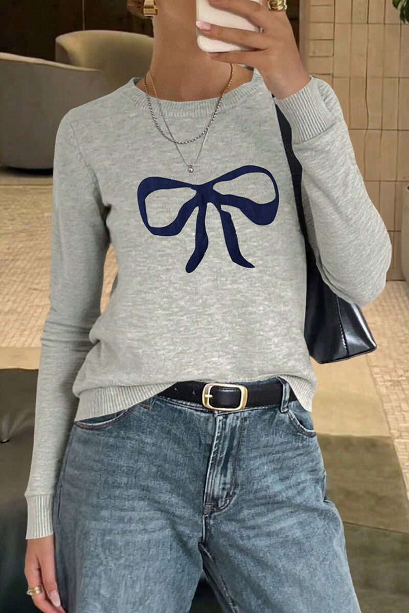 Playful Bow Detail Sweater