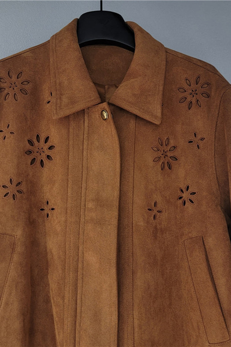 Floral Patterned Bomber Jacket