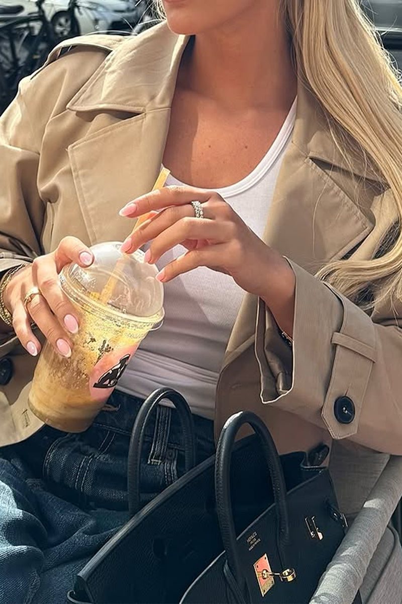 Cropped Trench Jacket