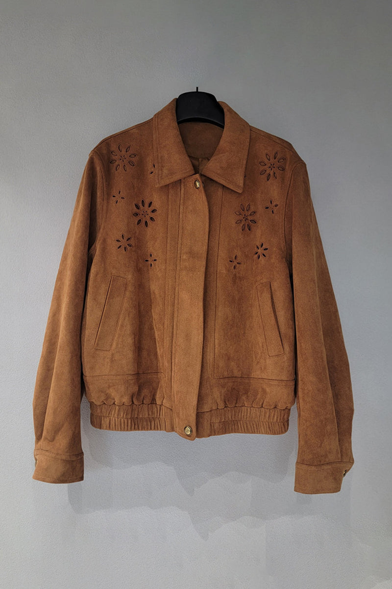 Floral Patterned Bomber Jacket