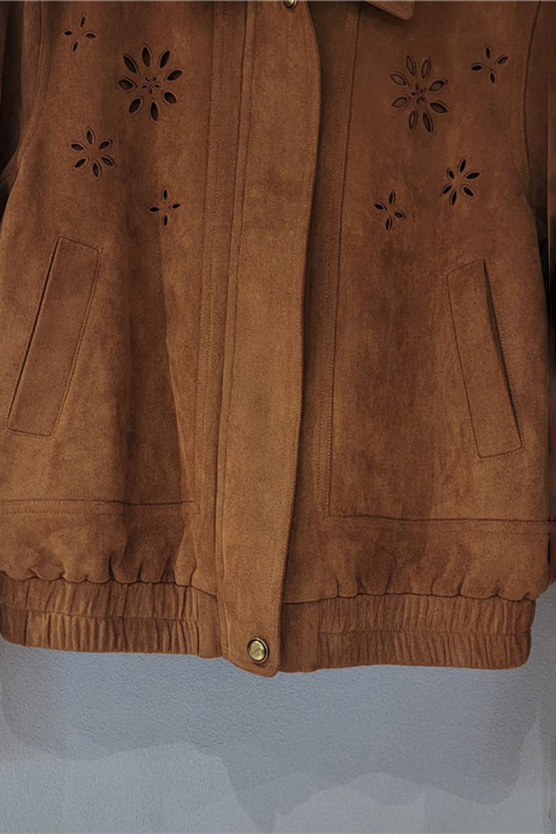 Floral Patterned Bomber Jacket