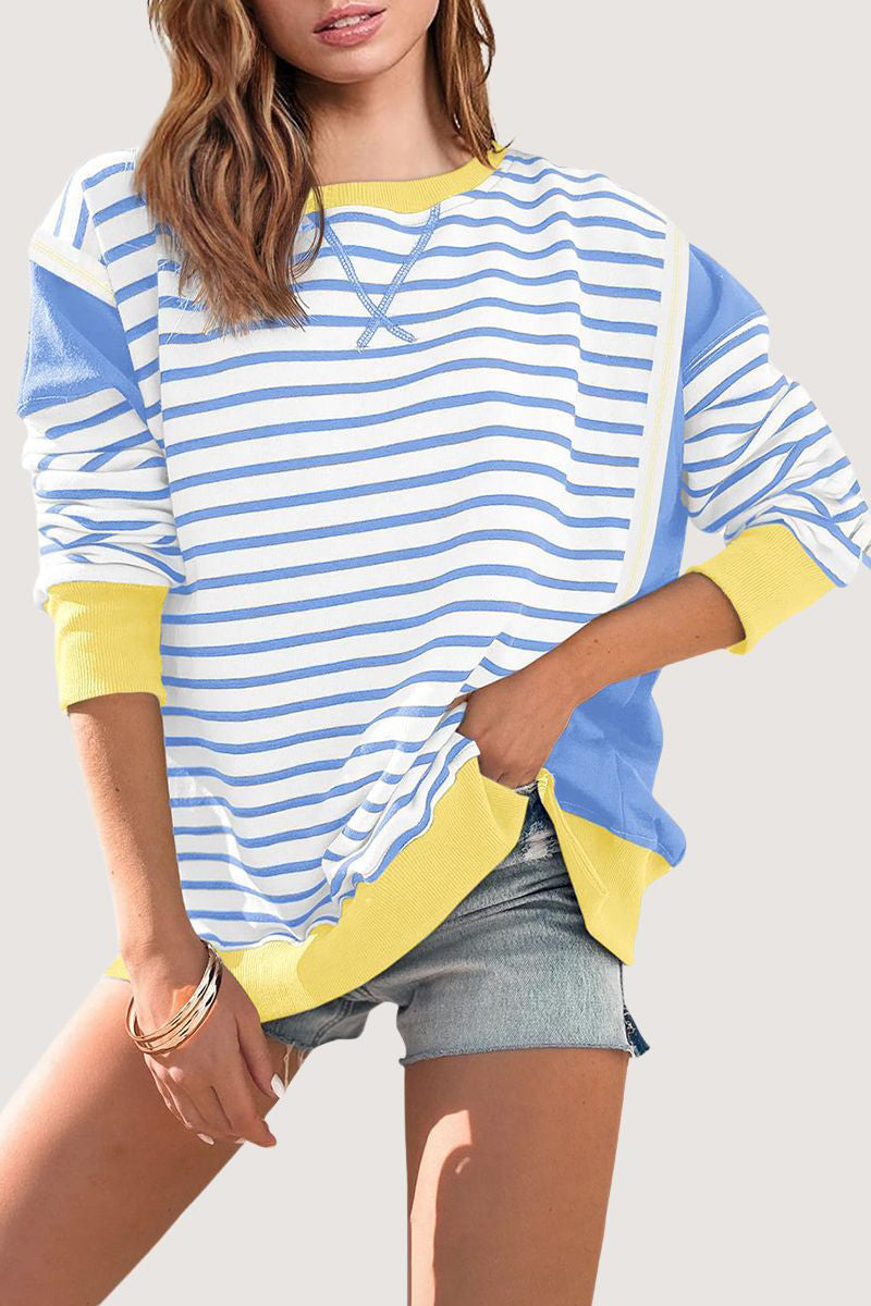 Striped Casual Long-Sleeve T-Shirt