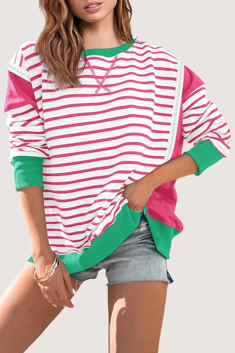 Striped Casual Long-Sleeve T-Shirt