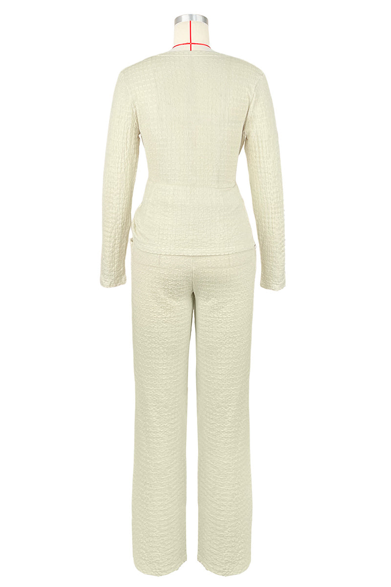 Elegant Knot Front Pants Set