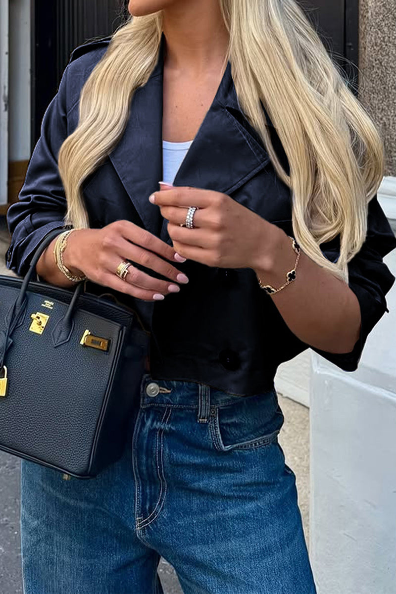 Cropped Trench Jacket