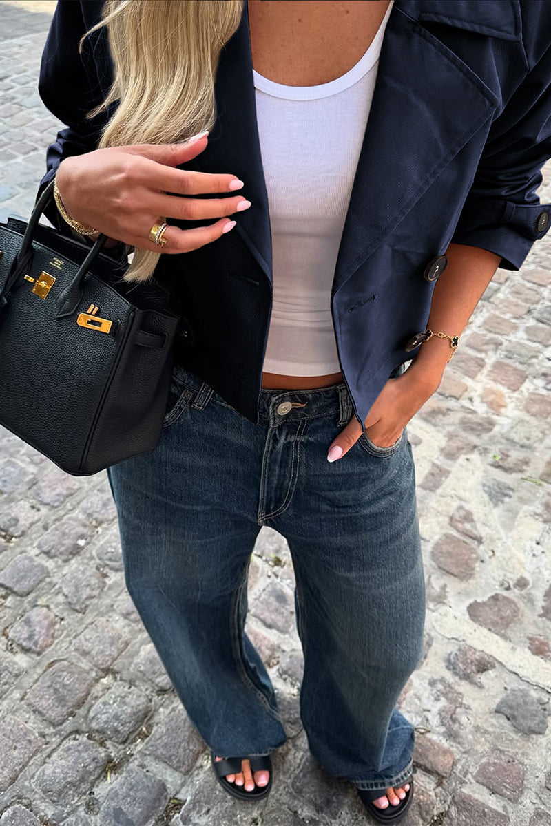 Cropped Trench Jacket