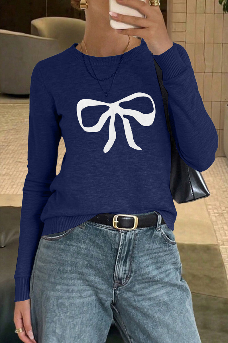 Playful Bow Detail Sweater