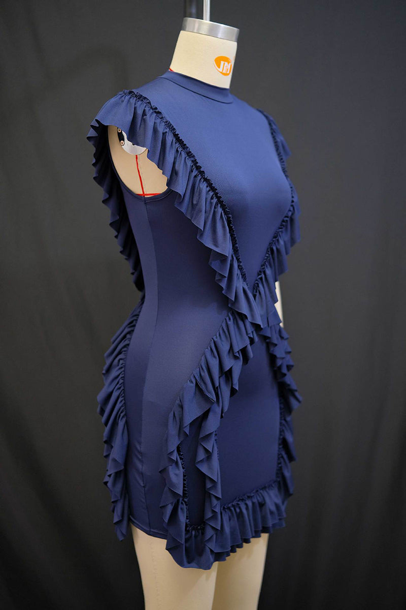 Ruffled Layered Casual Dress