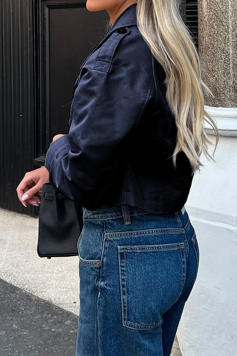 Cropped Trench Jacket