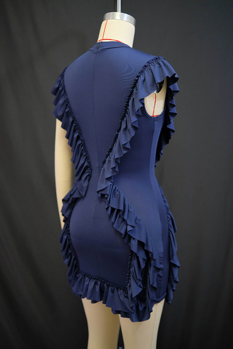 Ruffled Layered Casual Dress