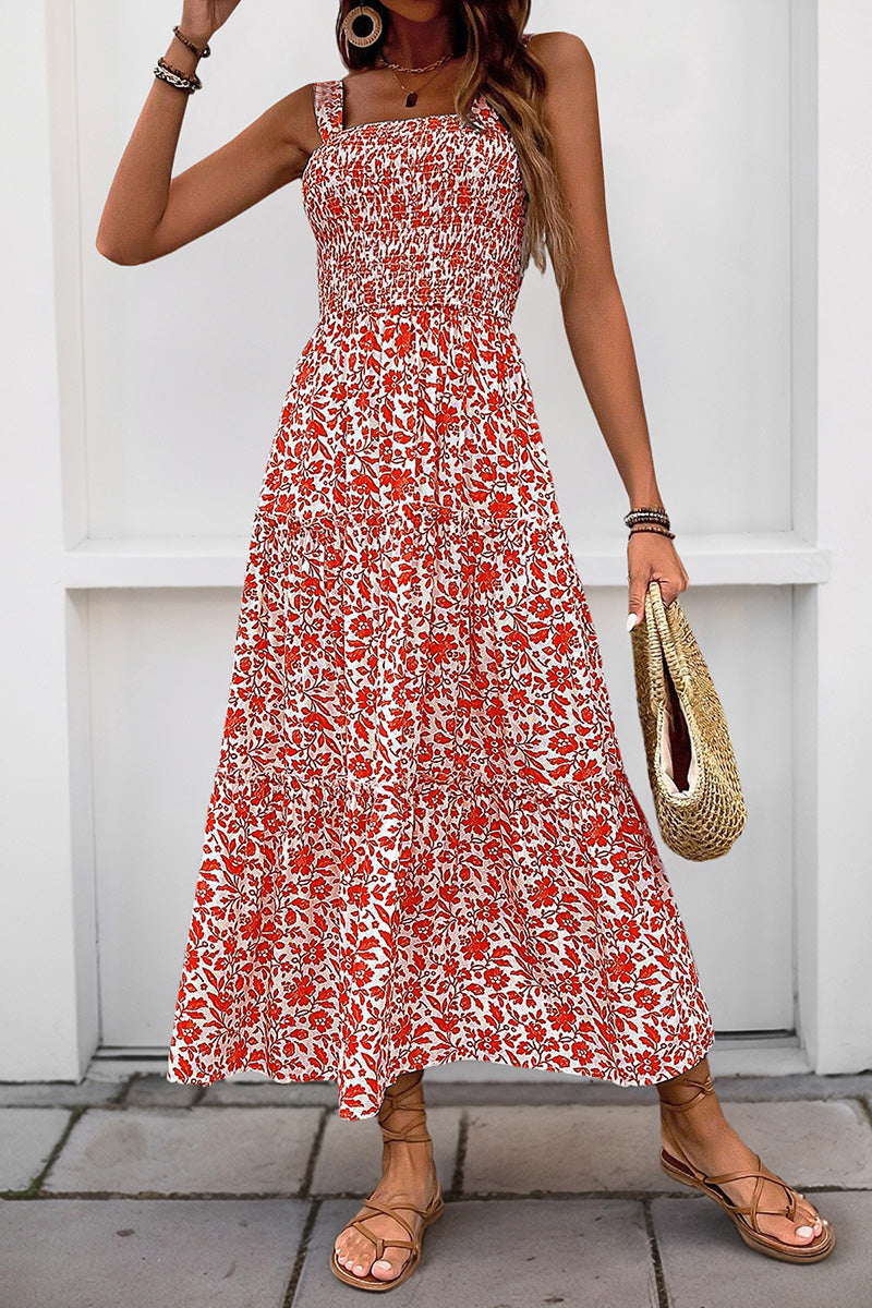 Floral Tiered Casual Dress