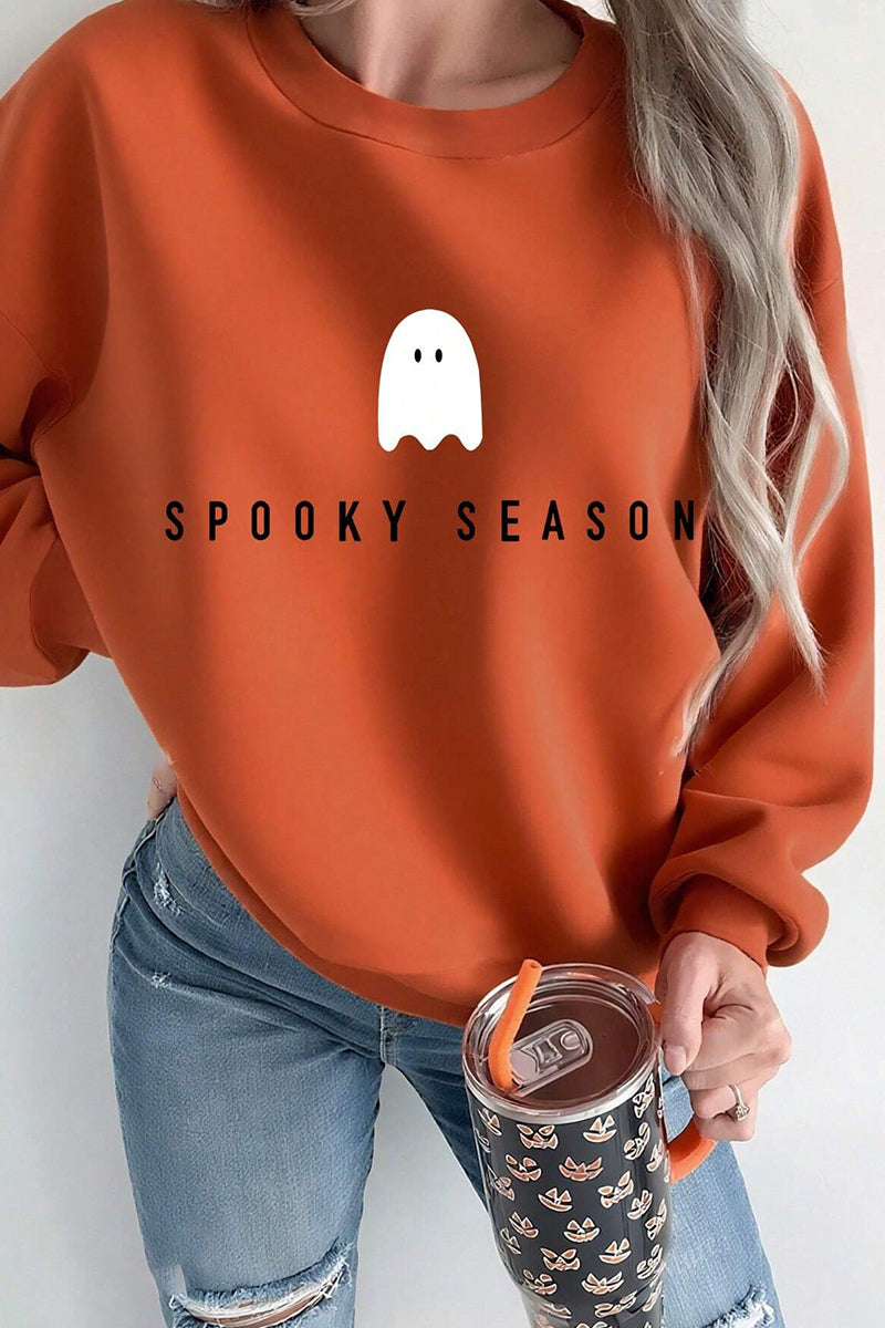 Spooky Season Graphic Pullover Top