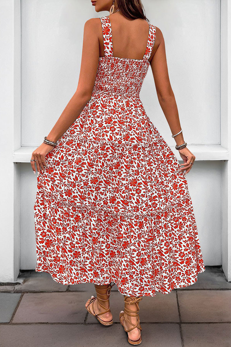 Floral Tiered Casual Dress