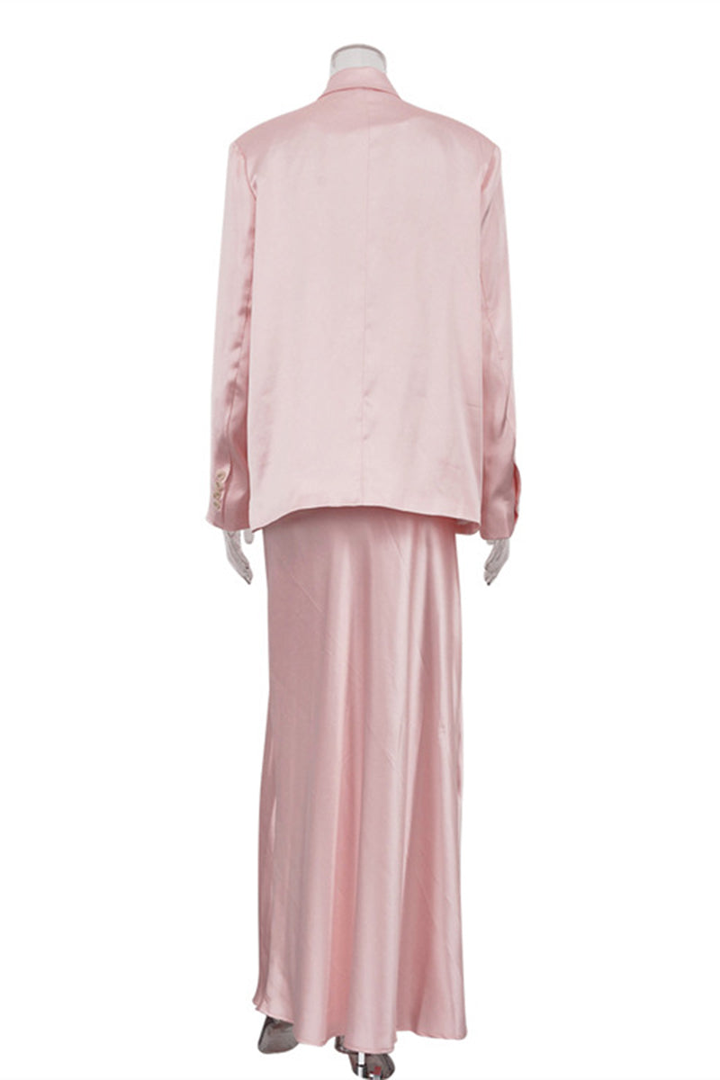 Elegant Double-Breasted Suit Set