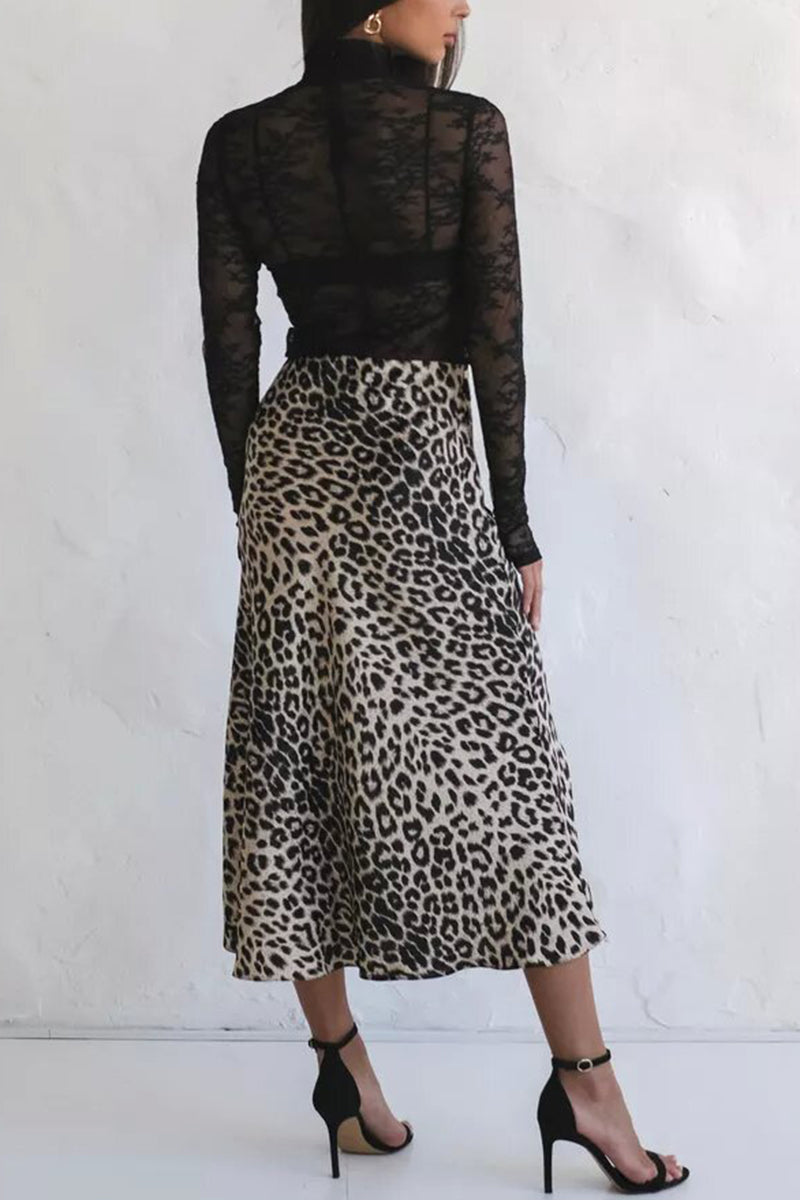Leopard Print Skirt