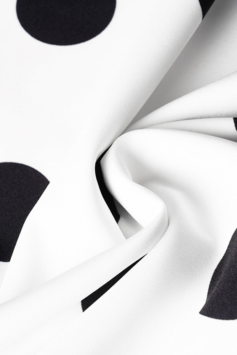 Polka Dot Swing Midi Skirt