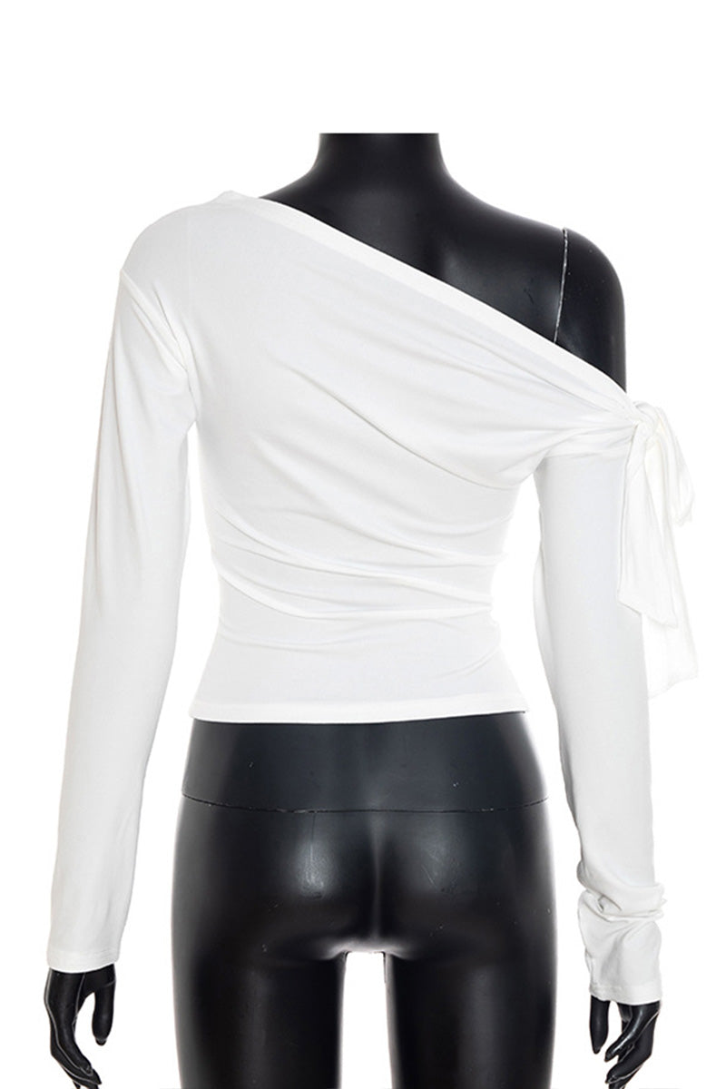 Asymmetrical One-Shoulder Top