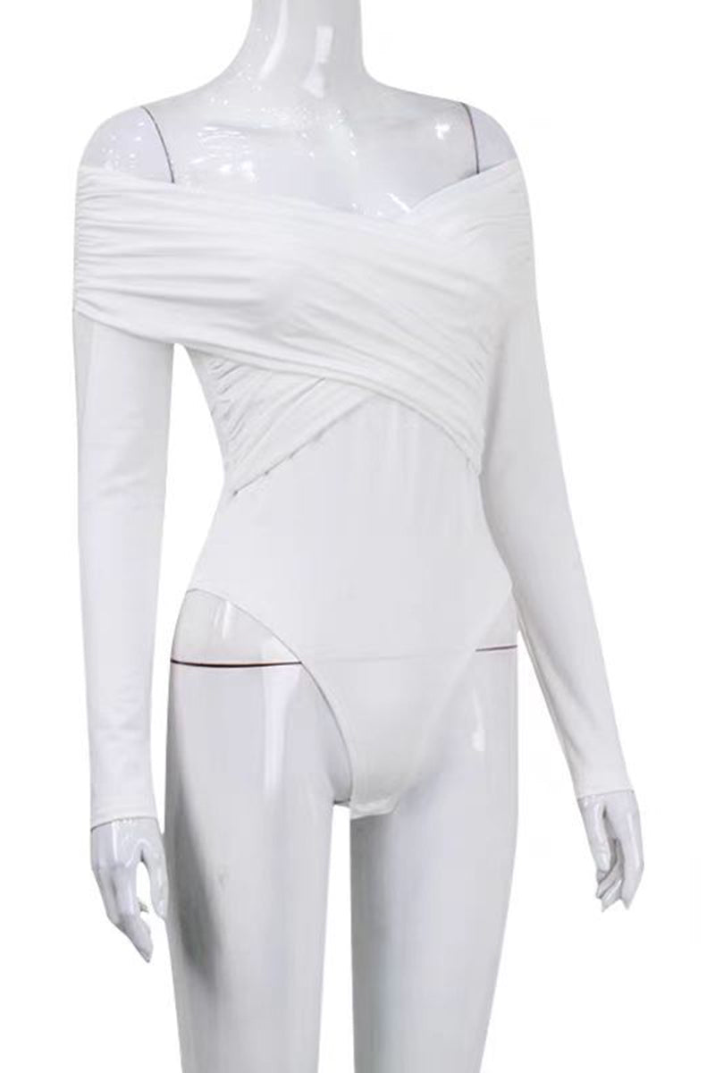Off-Shoulder Wrap Bodysuit