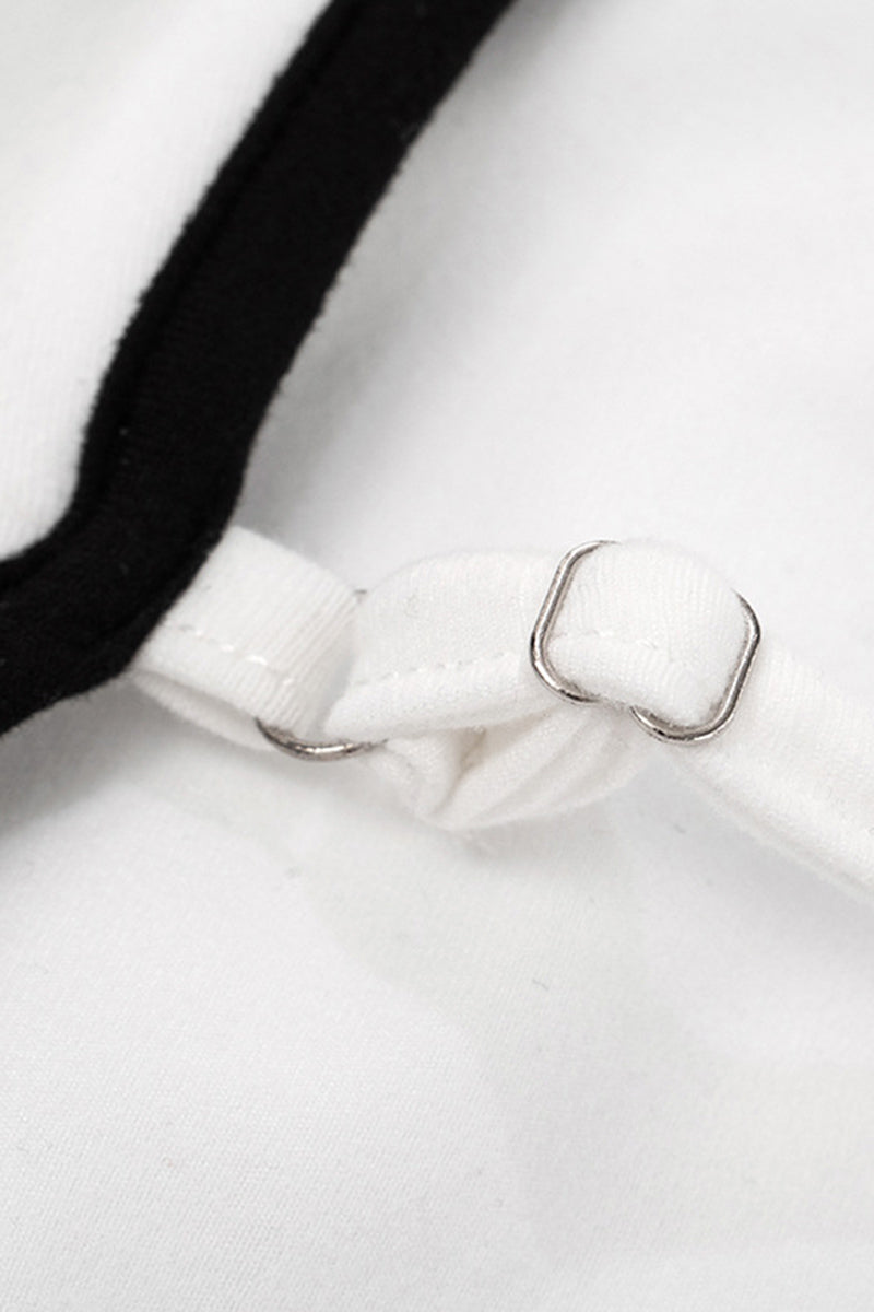 Cutout Accent Long Sleeve Casual Dress