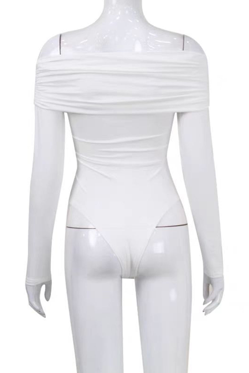 Off-Shoulder Wrap Bodysuit