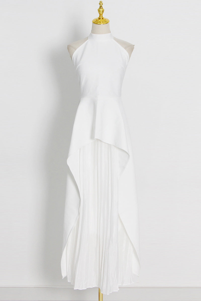 Asymmetric Halter Skirt Set