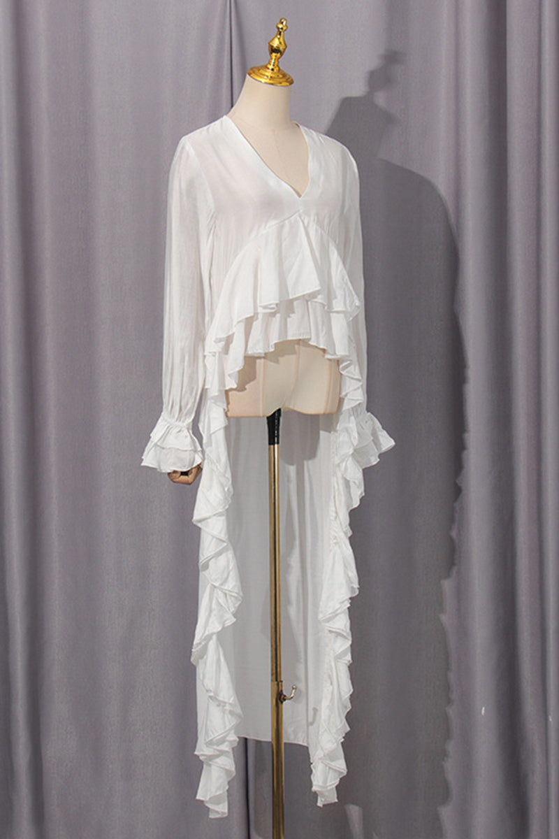 Flowing Layered Ruffle Blouse