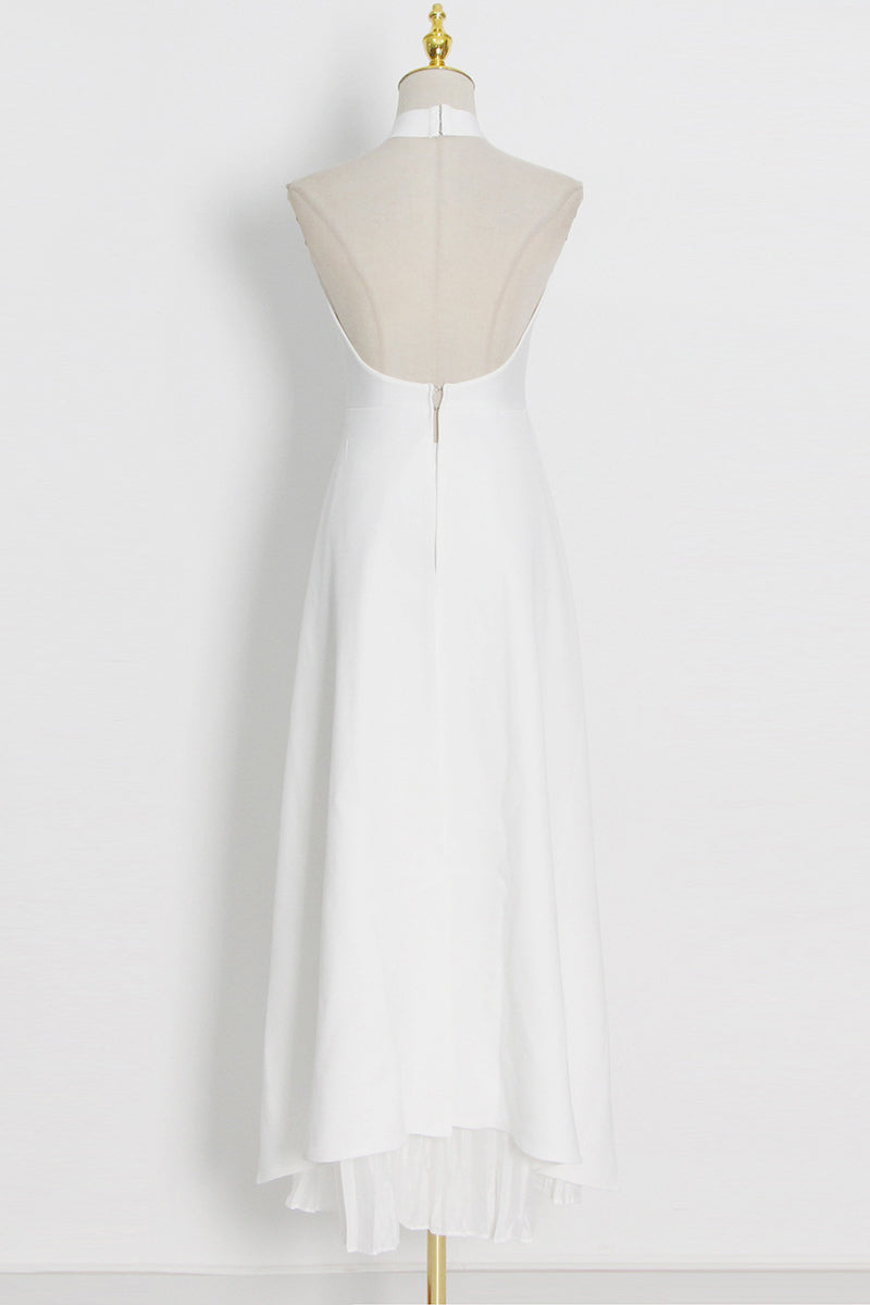 Asymmetric Halter Skirt Set