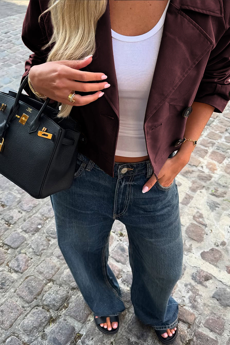 Cropped Trench Jacket