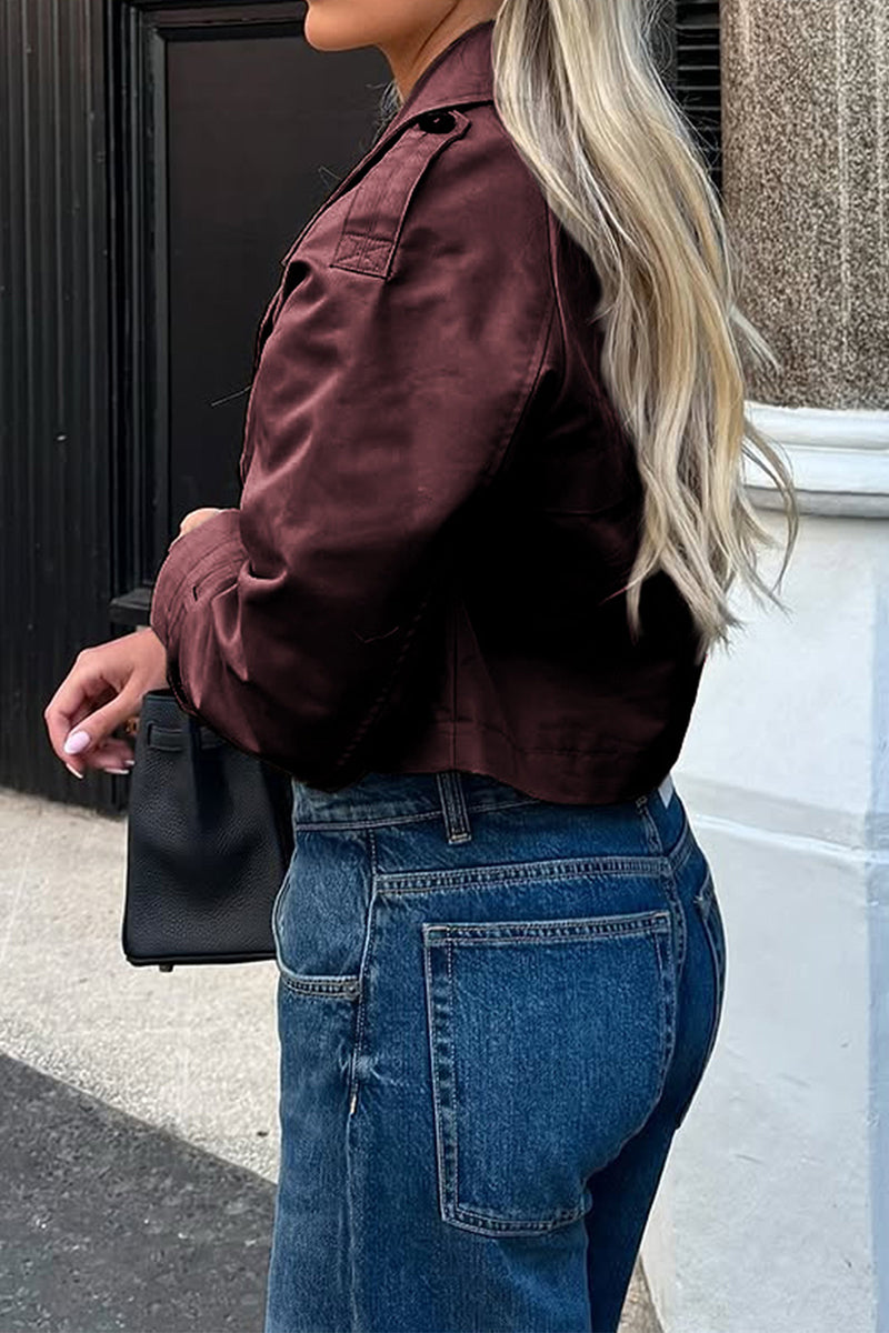 Cropped Trench Jacket